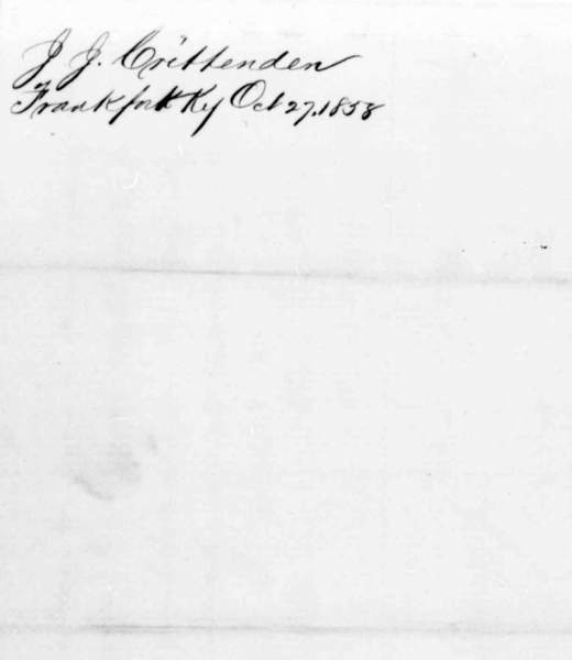 John Jordan Crittenden to Abraham Lincoln, October 27, 1858 (Page 3)