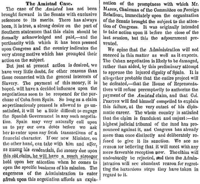 “The Amistad Case,” New York Times, December 17, 1858