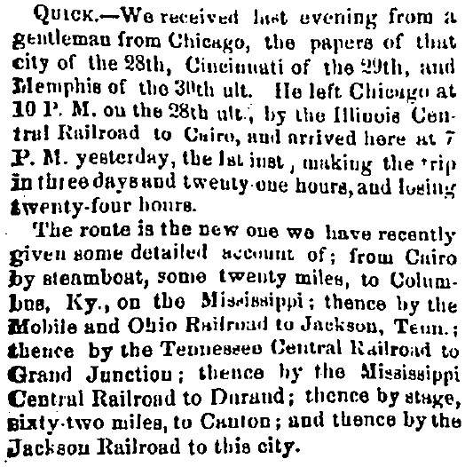 “Quick,” New Orleans (LA) Picayune, January 2, 1859