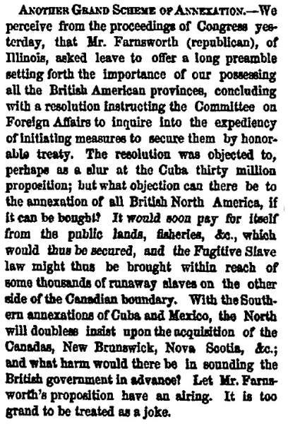“Another Grand Scheme of Annexation,” New York Herald, January 22, 1859