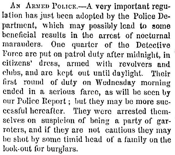 “An Armed Police,” New York Times, February 3, 1859