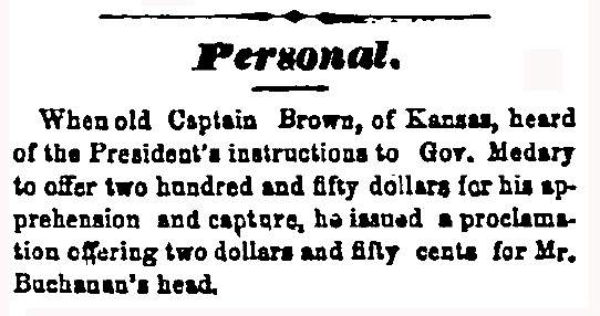 “Personal,” Chicago (IL) Press and Tribune, March 7, 1859
