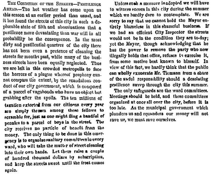“The Condition of the Streets,” New York Herald, May 15, 1859
