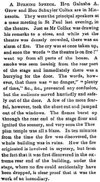 “A Burning Speech,” Lowell (MA) Citizen & News, September 20, 1859