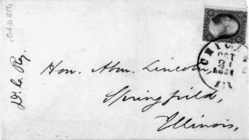 Charles H. Ray to Abraham Lincoln, October 20, 1859 (Page 3)