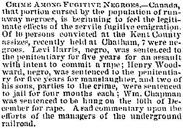  “Crime Among Fugitive Negroes,” Richmond (VA) Dispatch, November 18, 1859
