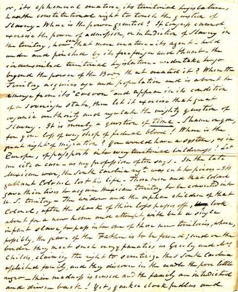William Wilkins to James Watson Webb, March 26, 1860 (Page 4)