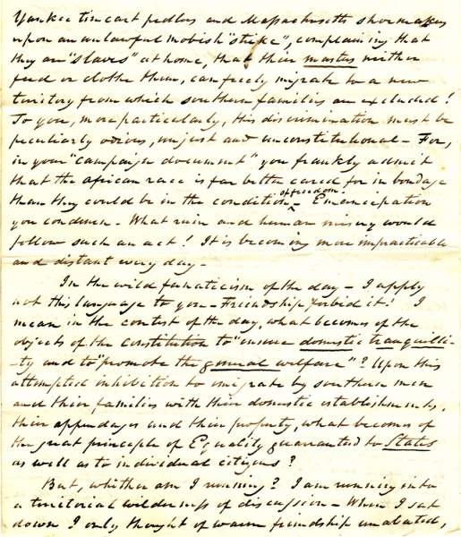 William Wilkins to James Watson Webb, March 26, 1860 (Page 5)