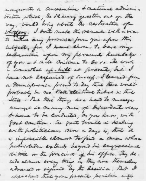 Richard W. Thompson to Abraham Lincoln, June 12, 1860 (Page 5)