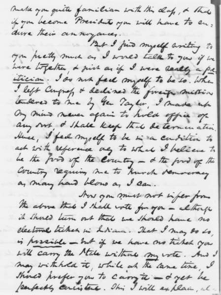 Richard W. Thompson to Abraham Lincoln, June 12, 1860 (Page 6)