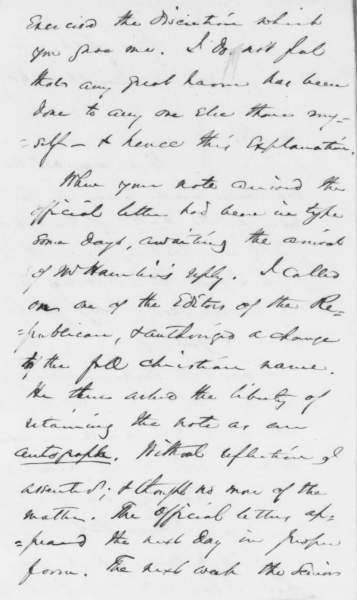 George Ashmun to Abraham Lincoln, June 18, 1860 (Page 2)