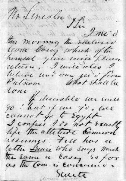 Leonard Swett to Abraham Lincoln, July 1860 (Page 1)