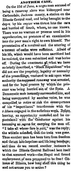 “Another Case,” Chicago (IL) Press and Tribune, July 11, 1860