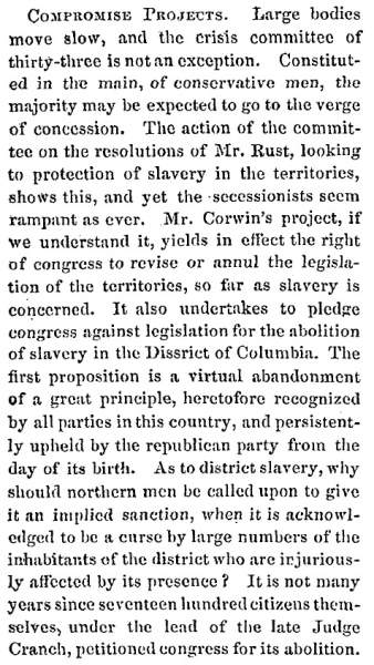 “Compromise Projects,” Lowell (MA) Citizen & News, December 18, 1860