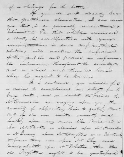 John P. Verree to Abraham Lincoln, January 1, 1861 (Page 3)