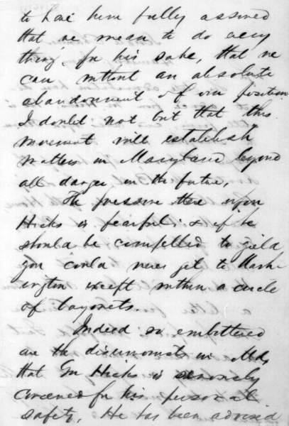 Alexander K. McClure to Abraham Lincoln, January 15, 1861 (Page 2)