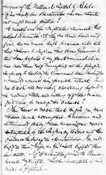James Henderson to Abraham Lincoln, April 16, 1861 (Page 3)