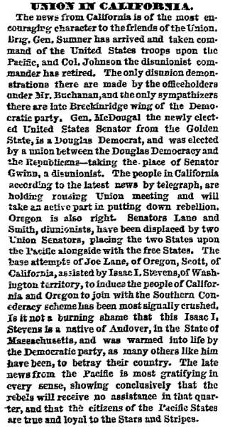 “Union in California,” Boston (MA) Herald, May 13, 1861