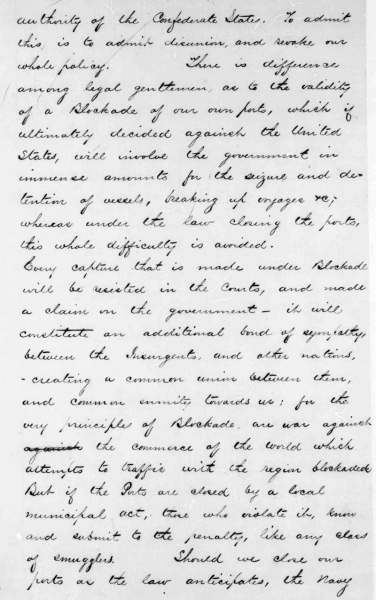 Gideon Welles to Abraham Lincoln, August 5, 1861 (Page 3)
