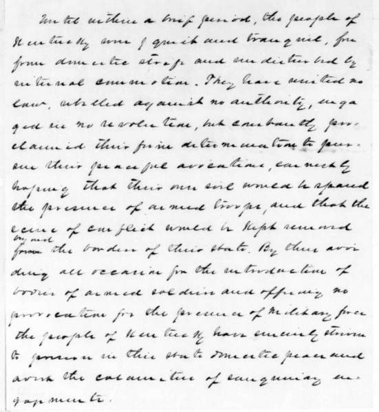 Beriah Magoffin to Abraham Lincoln, August 19, 1861 (Page 2)