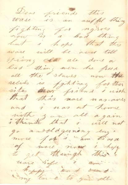 John T. Cuddy to John H. Cuddy, January 16, 1863 (Page 2)