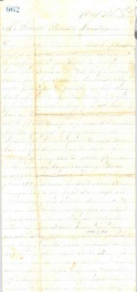 William Elisha Stoker to Elizabeth E. Stoker, October 1863 (Page 1)