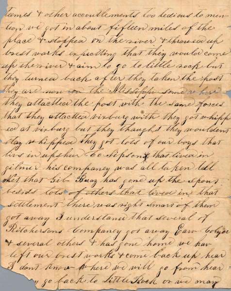 William Elisha Stoker to Elizabeth E. Stoker, January 22, 1863 (Page 2)