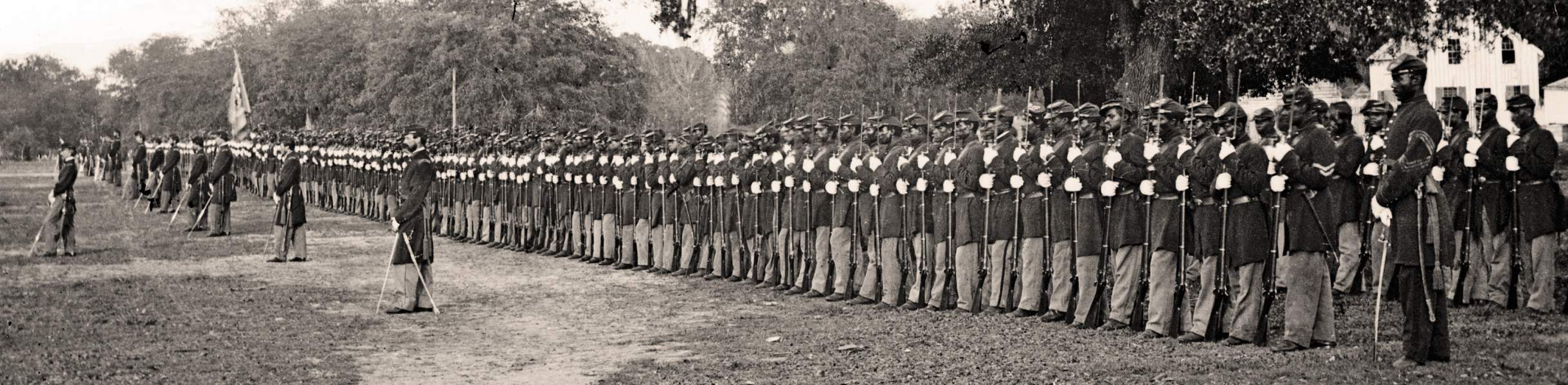 Twenty-Ninth (Colored) Connecticut Volunteer Infantry, Beaufort, South Carolina, Summer 1864, zoomable image