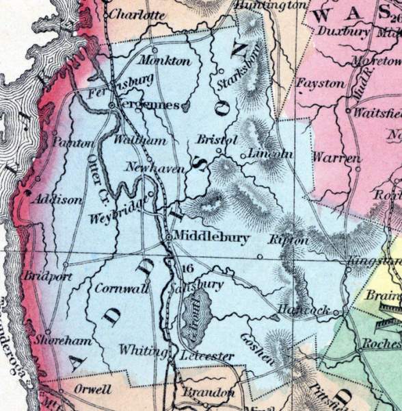 Addison County, Vermont, 1857