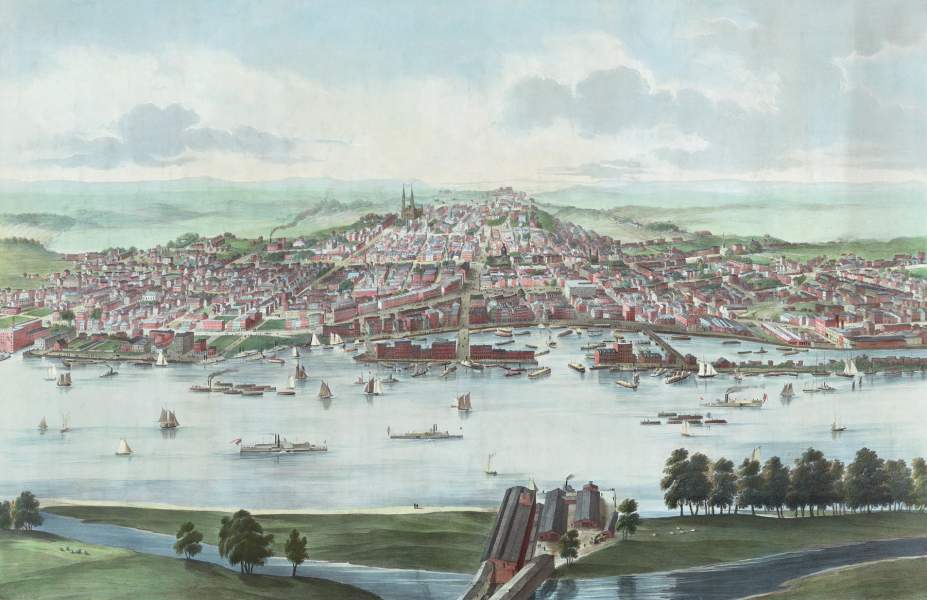 Albany, New York, 1853, zoomable image