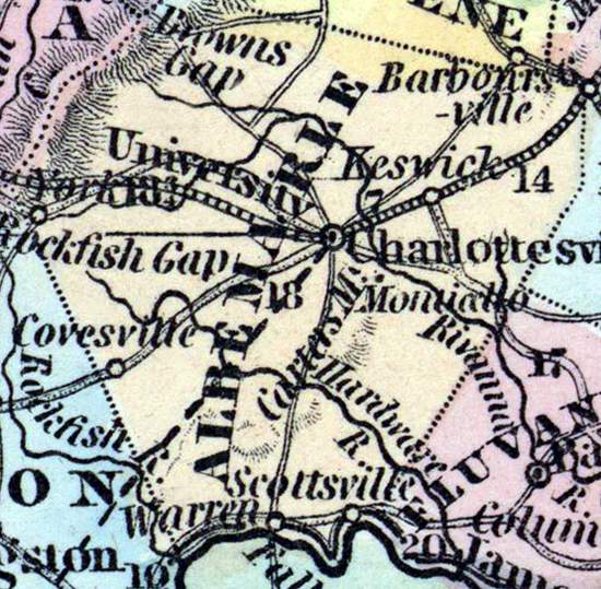 Albemarle County, Virginia, 1857