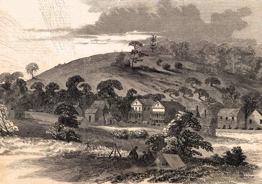 Aldie, Virginia, June 1863, artist's impression