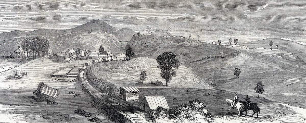 Allatoona, Georgia, October 1864, during Sheridan's Campaign, artist's impression