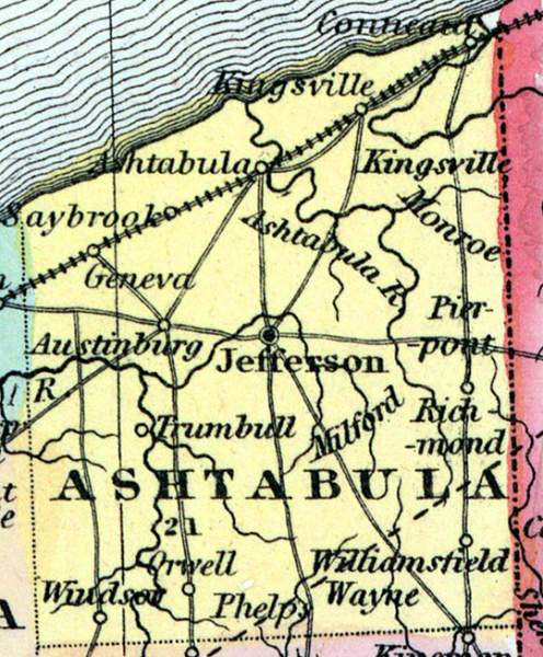 Ashtabula County, Ohio, 1857