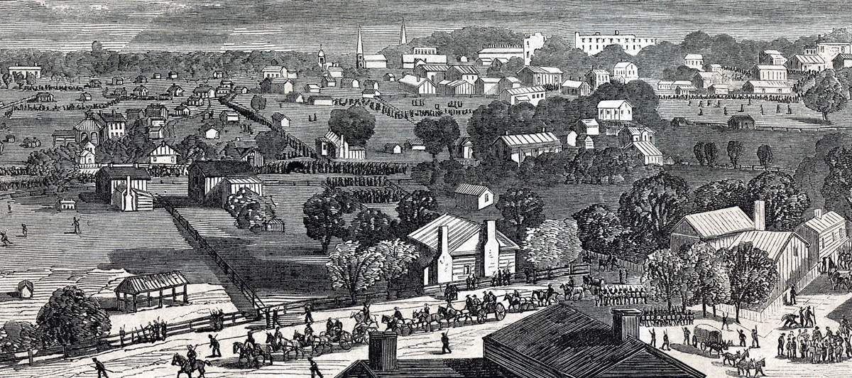 Atlanta, Georgia, November 11, 1864, Artist's Impression, Detail ...