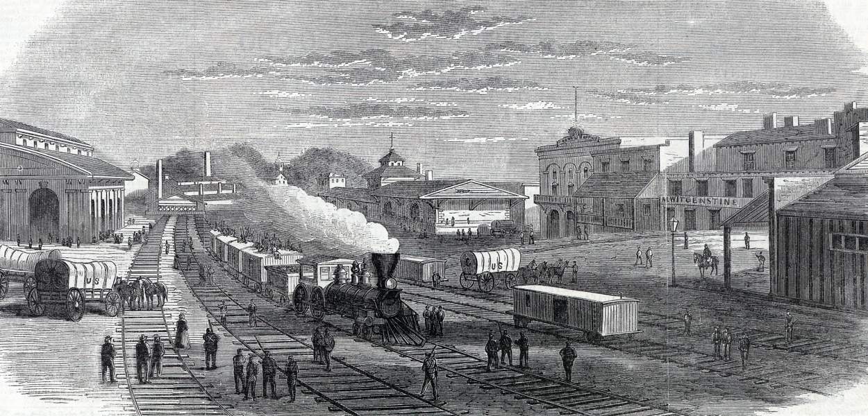 Atlanta, Georgia, November 1864, artist's impression, zoomable image