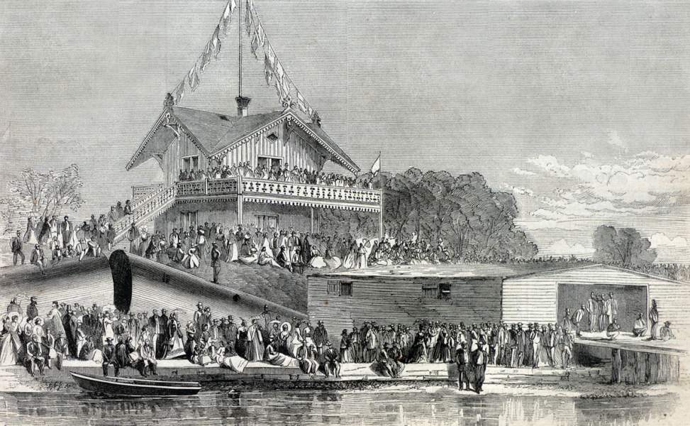 The Baltimore Regatta, Baltimore, Maryland, June 12, 1866, artist's impression