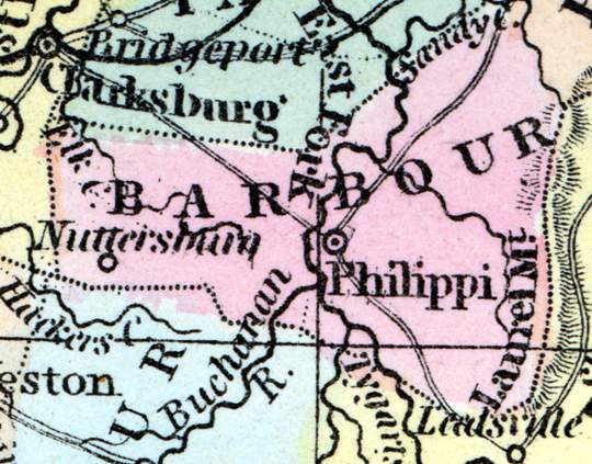 Barbour County, Virginia, 1857