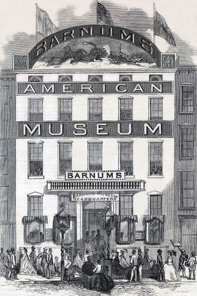 P.T. Barnum's New American Museum, New York City, September 1865, artist's impression