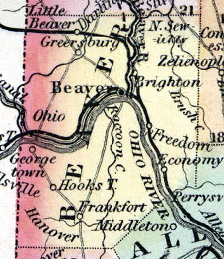 Beaver County, Pennsylvania, 1857 | House Divided