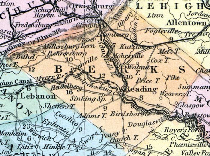Berks County, Pennsylvania, 1857