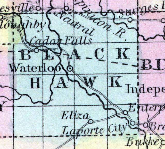 Black Hawk County, Iowa, 1857