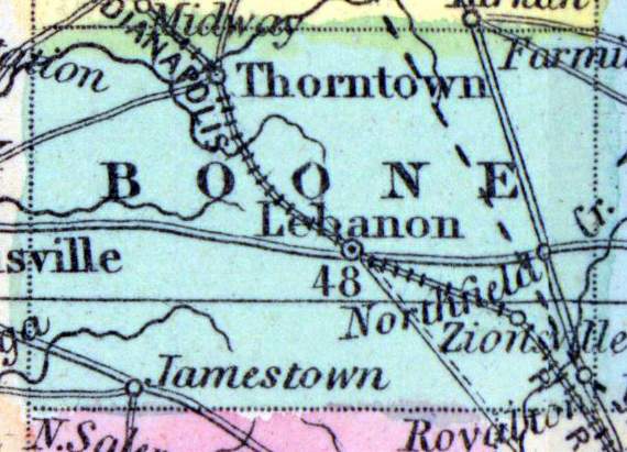 Boone County, Indiana, 1857