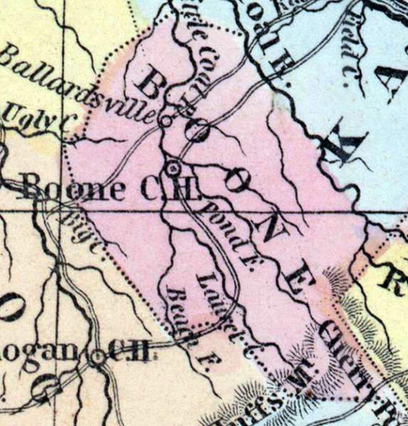 Boone County, Virginia, 1857