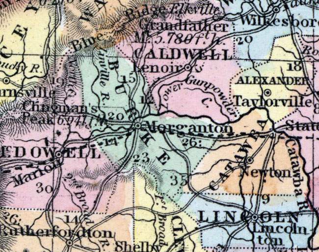 Burke County, North Carolina, 1857 | House Divided