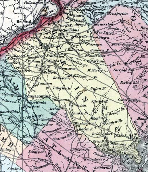 Burlington County, New Jersey, 1857