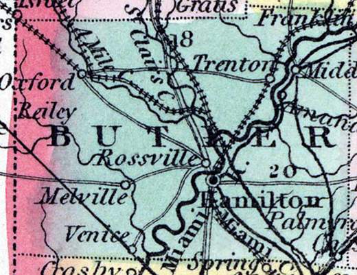 Butler County, Ohio, 1857