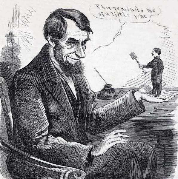 "This Reminds Me of A Little Joke," September 1864, political cartoon