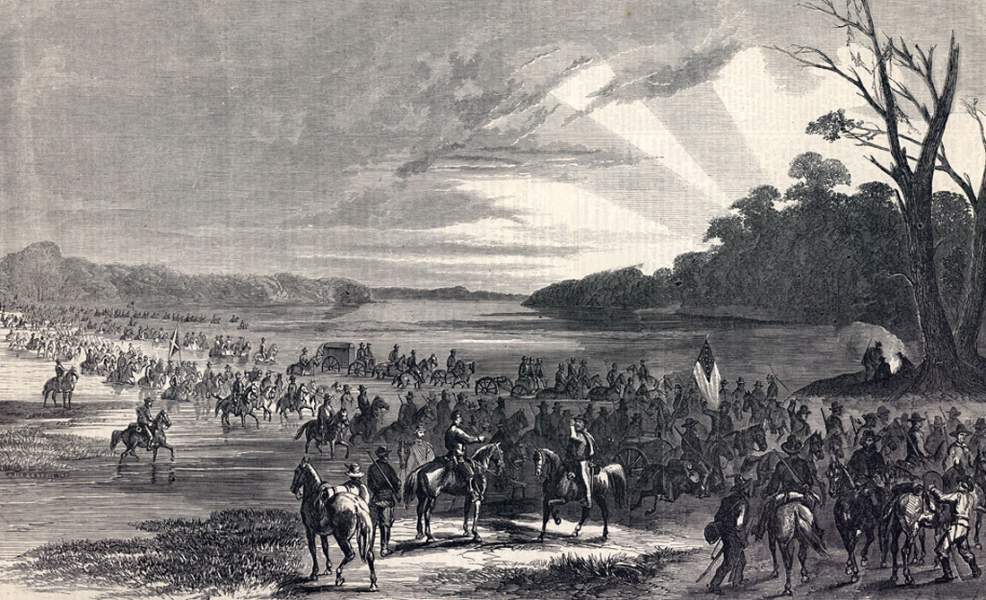 Confederate Cavalry Crossing the Potomac into Maryland near Williamsport, June 11, 1863