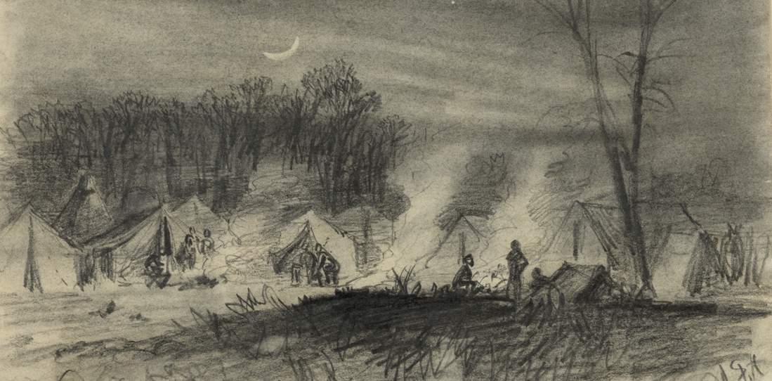 Union Camp at Night, artist's impression